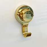 Gancho Multiuso Fixação por Ventosa Dourado - Ela Decora